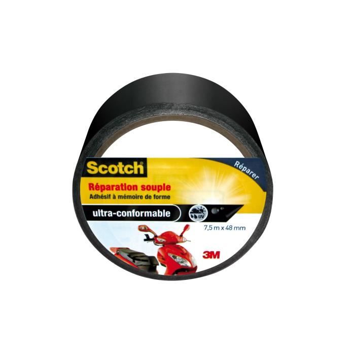 3M SCOTCH Adhésif de réparation souple - 7,5 m x 48 mm - Gris