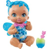 My Garden Baby poupée bébé Lapin Premières dents, 30 cm, poupon avec 3  accessoires et tenue 2 en 1, bonnet rose, jouet pour enfant dès 2 ans, HGC11