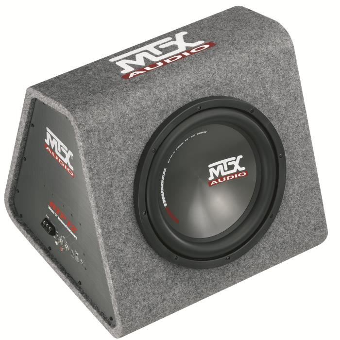 MTX Caisson Amplifié RTP12 Classe-D avec Subwoofer Ø30 cm 220 W RMS