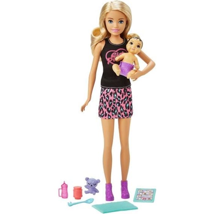 BARBIE Amie de Skipper et Bébé (Blonde)
