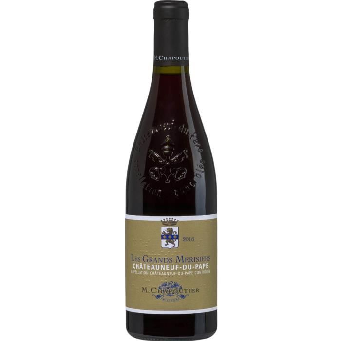 M. Chapoutier Les Grands Merisiers 2016 Châteauneuf-du-Pape - Vin rouge de la Vallée du Rhône
