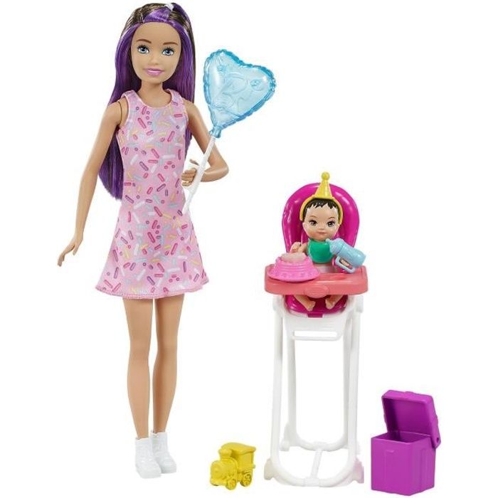 Barbie - Coffret Skipper Babysitter Anniversaire - Dès 3 ans