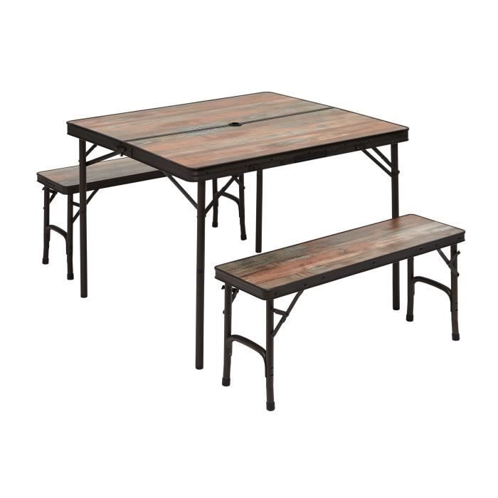 TRIGANO TABLE + 2 BANCS