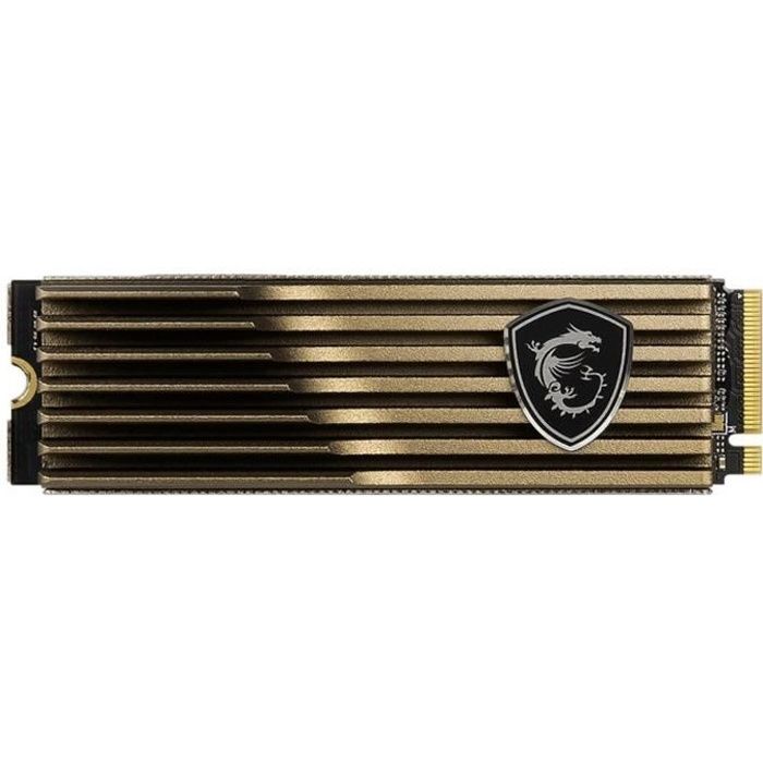 Disque SSD Interne - MSI - SPATIUM M480 - 2To - PCIe 4.0 NVMe M.2 HeatSink - (S78-440Q100-P83)