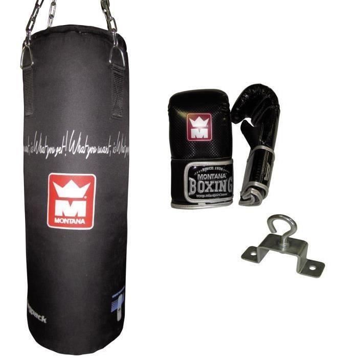 MONTANA Kit sac de frappe Bagpack - 85 x 30 cm - Noir