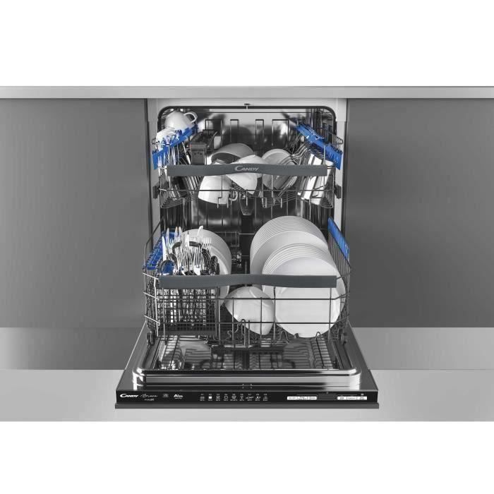 Lave-vaisselle encastrable CANDY CDIMN1D530PB/E - Induction - 15 couverts - L60cm - 44dB - Noir