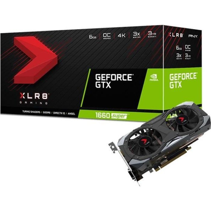 Carte graphique GTX 1660 SUPER 6 Go XLR8 Gaming OC Edition