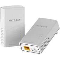 NETGEAR Pack de 2 CPL 1000 Mbit/s, 1 port Gigabit- Modèle PL1000-100PES