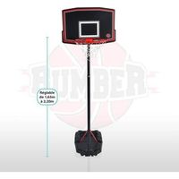 BUMBER Panier de Basket Phoenix réglable - 220cm B
