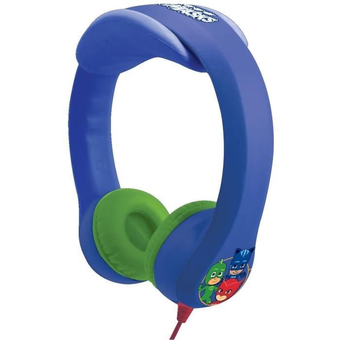 PYJAMASQUES Casque audio enfant LEXIBOOK - flexible et incassable