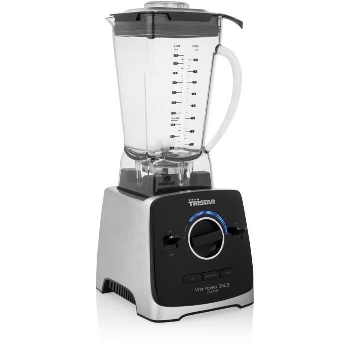 Tristar Mélangeur BL-4473 Vita Power 2000 W Noir et argenté