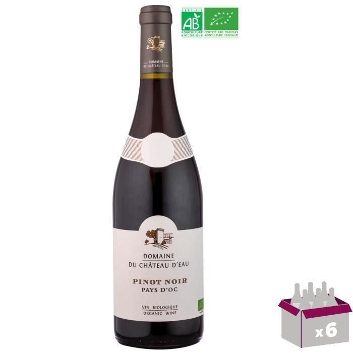 Domaine du Château d’Eau 2020 Pays d'Oc Pinot Noir - Vin rouge de Languedoc-Roussillon - Bio x6