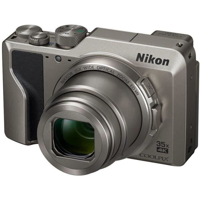 NIKON COOLPIX A1000 Appareil photo compact 16Mp CMOS 35x, 3.0- 1036k Tilt TP, 4k, EVF - Argent