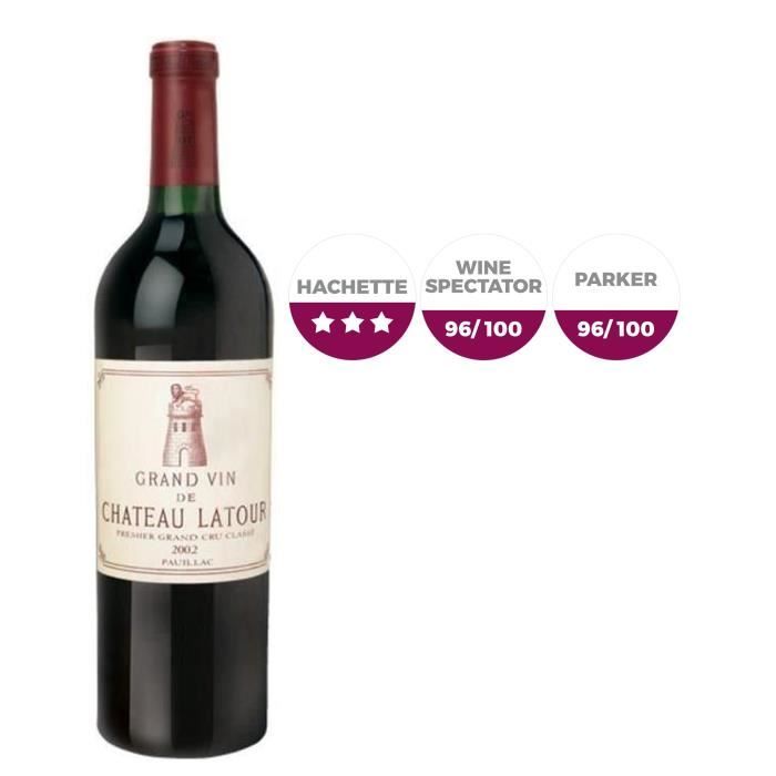 Château Latour 2002 Pauillac - Vin rouge de Bordeaux