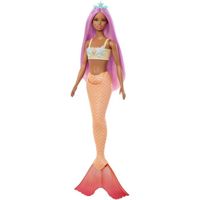 Barbie - Poupées Sirènes avec cheveux et nageoire colorés et serre-tête
