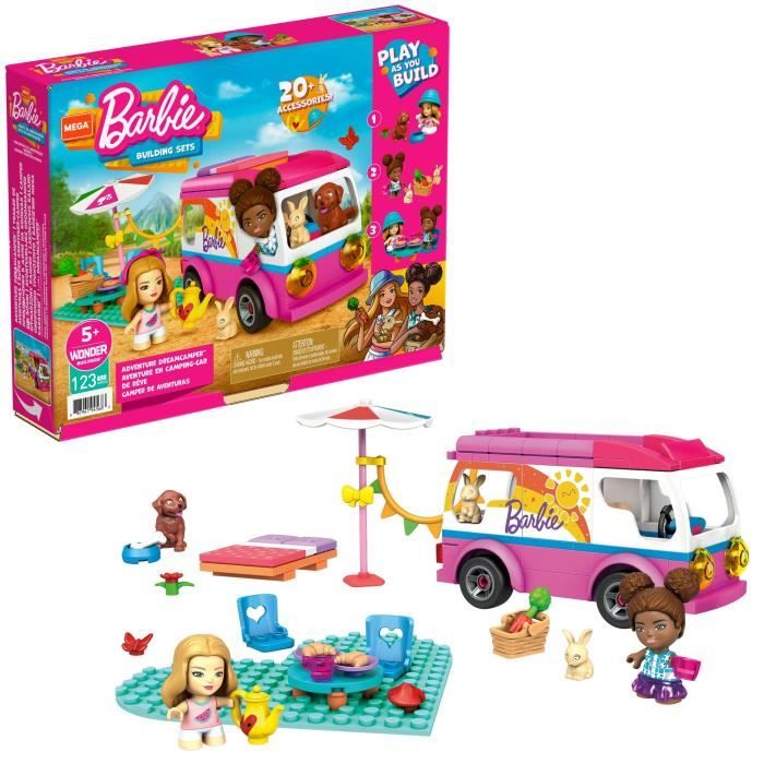 Mega Construx Barbie - Aventure en Camping-car - Jeu de construction - Dès 5 ans