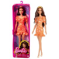 Barbie - Barbie Fashionista Robe Fleurie - Poupée Mannequin - Dès 3 ans