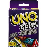 Jeu de Cartes UNO Flip - Mattel Games - Dès 7 ans - Cartes réversibles et carte Flip pour plus de stratégie