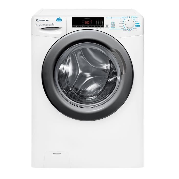 Lave Linge séchant - CANDY CSWS496TR - Frontal - Lav 9kg / Sech 6 kg - 60 cm Largeur - Classe A - 1400 tours / min - Blanc
