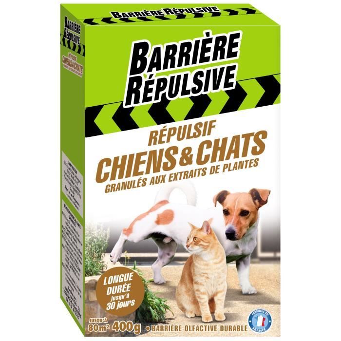 BARRIERE REPULSIVE Répulsif Chiens et Chats - granulés prêts à l'emploi - 400g