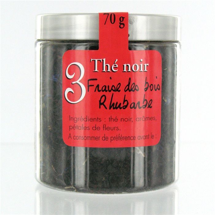 MAISON TAILLEFER Thé Noir Fraise des bois et Rhubarbe 60g