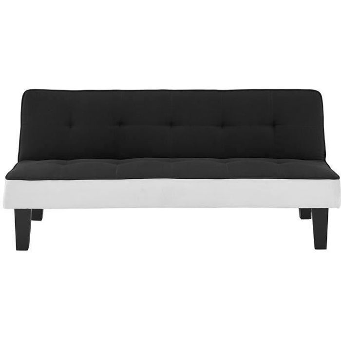Clic clac 3 places Noir Tissu Pas cher Contemporain
