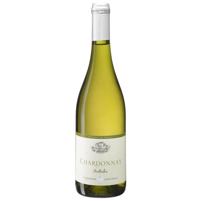 Chardonnay Vignerons Ardéchois 2018 Côteaux de l'Ardèche - Vin blanc de la Vallée du Rhône