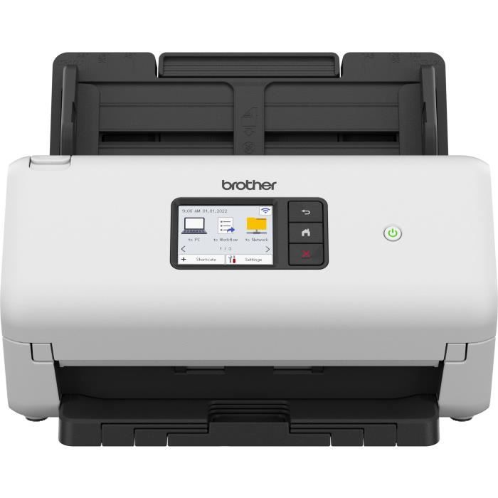 Scanner - BROTHER - ADS-4500 - Documents Bureautique - Recto-Verso - 70 ppm/35 ipm - Ethernet, Wi-Fi, Wi-Fi Direct - ADS4500WRE1