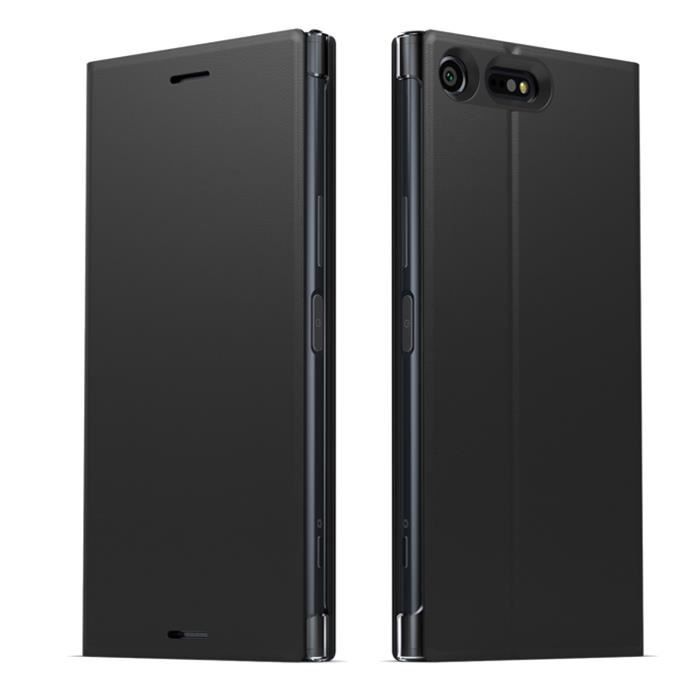 Sony Coque Style cover Stand pour Xperia XZ Premium Noir