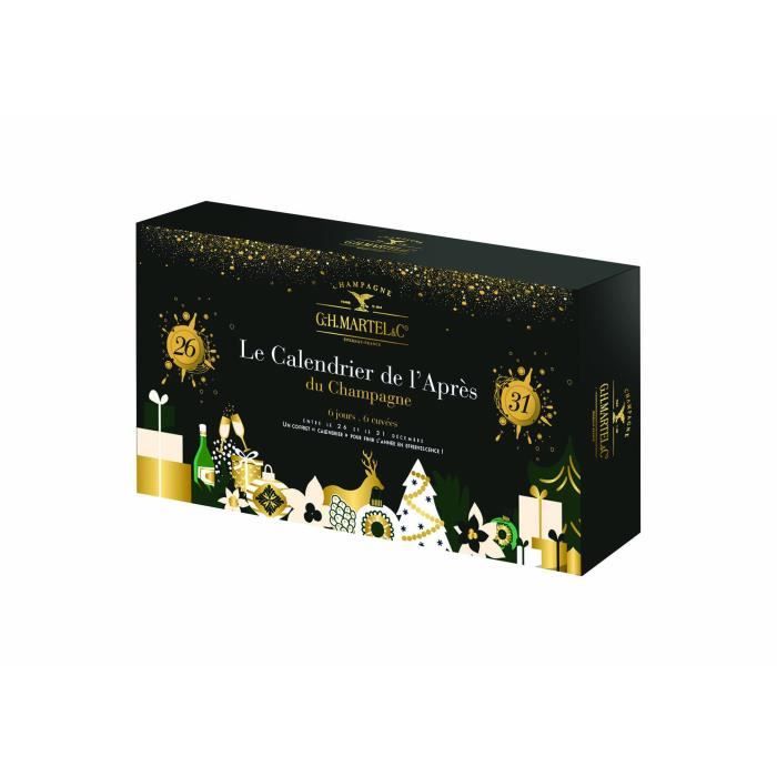 Champagne G.H. Martel Calendrier de l'Après - 6 cuvées différentes Brut - 75 cl