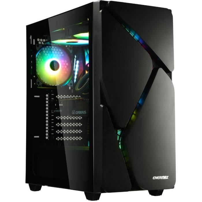 Boitier PC - ENERMAX - MARBLESHELL MS30 - Noir - ECA-MS30-BB-ARGB, boîtier ATX ARGB