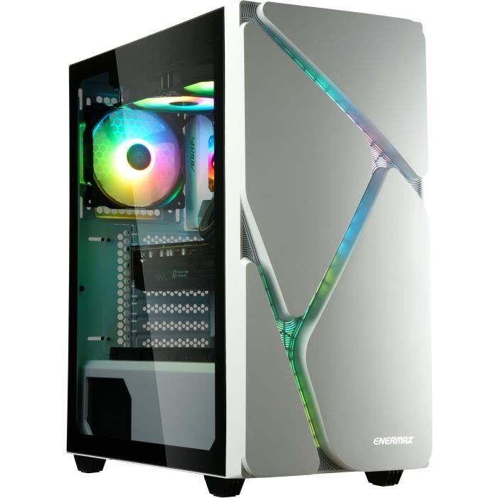 Boitier PC - ENERMAX - MARBLESHELL MS30 - Blanc - ECA-MS30-WW-ARGB, boîtier ATX ARGB