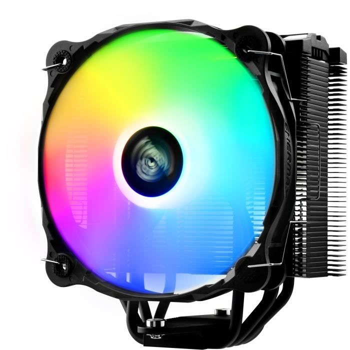 ENERMAX ETS-F40 Refroidisseur à air RGB Adressable pour processeur - Noir