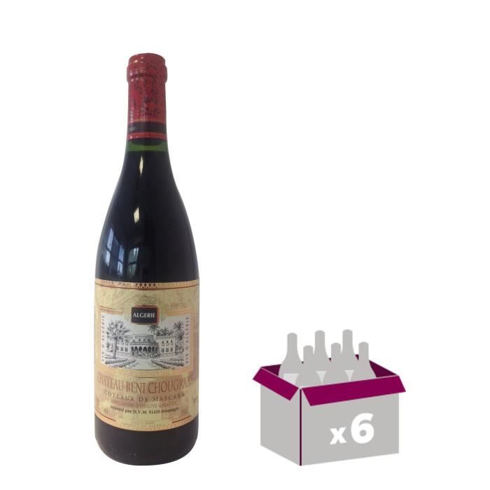 activación La forma maleta DOMAINE BENICHOUGRANE Cotaux de Mascara Vin d'Algérie - Rouge - 75 cl x 6 - La cave Cdiscount activación La forma maleta DOMAINE BENICHOUGRANE Cotaux de Mascara Vin d'Algérie - Rouge - 75 cl x 6 - La cave Cdiscount