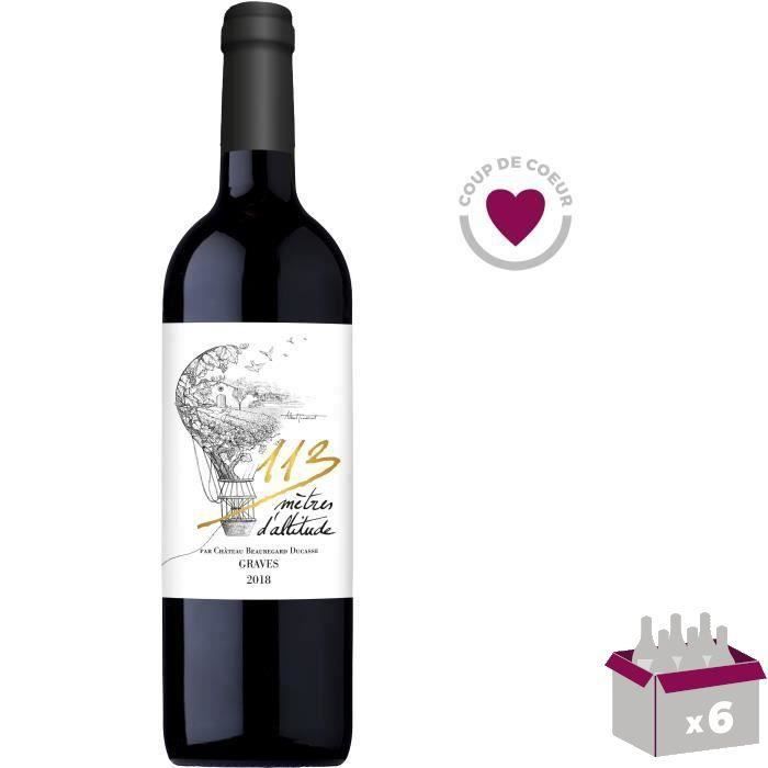 113 mètres d'altitude 2020 Graves - Vin rouge de Bordeaux