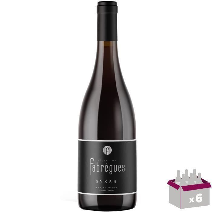 Sélection Fabrègues 2020 Syrah Pays d'Oc - Vin rouge de Languedoc x6