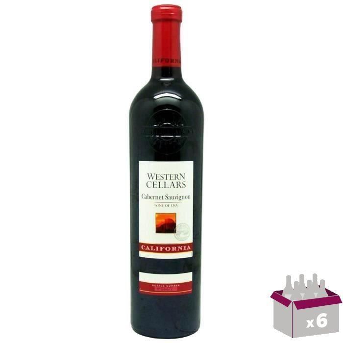 Western Cellars Cabernet Sauvignon - Vin rouge de Californie x6