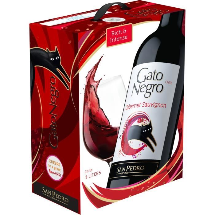 Gato Negro Cabernet Sauvignon Vin du Chili BIB 3L