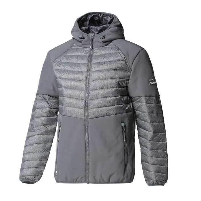 NORTHVALLEY Doudoune Fine Bi-Matière Lenny - Homme - Gris
