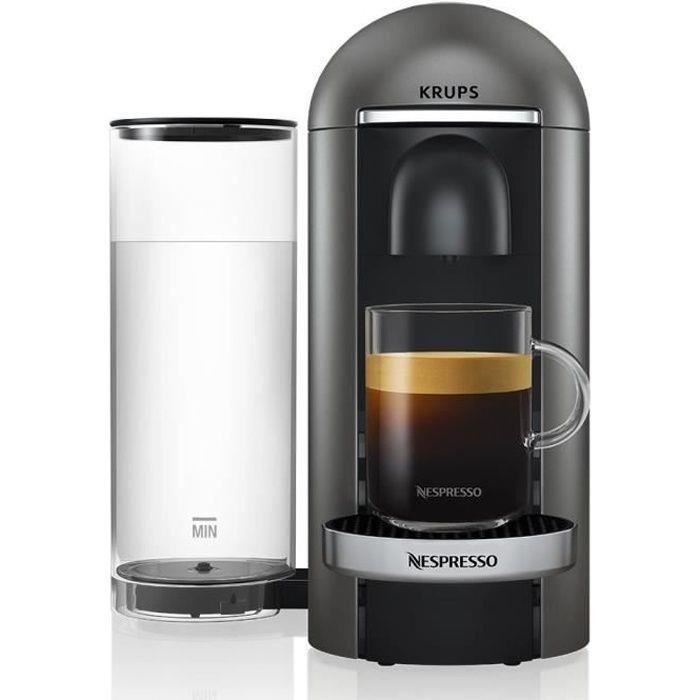 KRUPS NESPRESSO YY2778FD Vertuo Plus Machine à café expresso, 5 tailles de tasses, Technologie Centrifusion™ brevetée, Titane