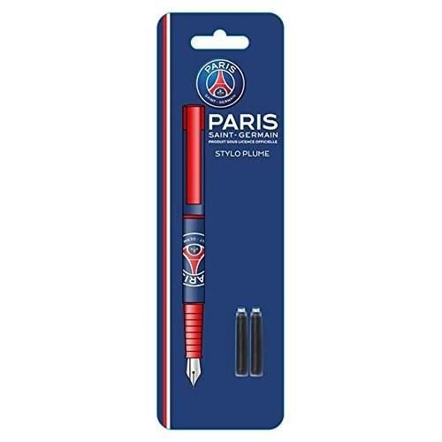 PSG Stylo plume - Pointe métal - Rechargeable avec des petites cartouches - 2 cartouches d'encre offertes