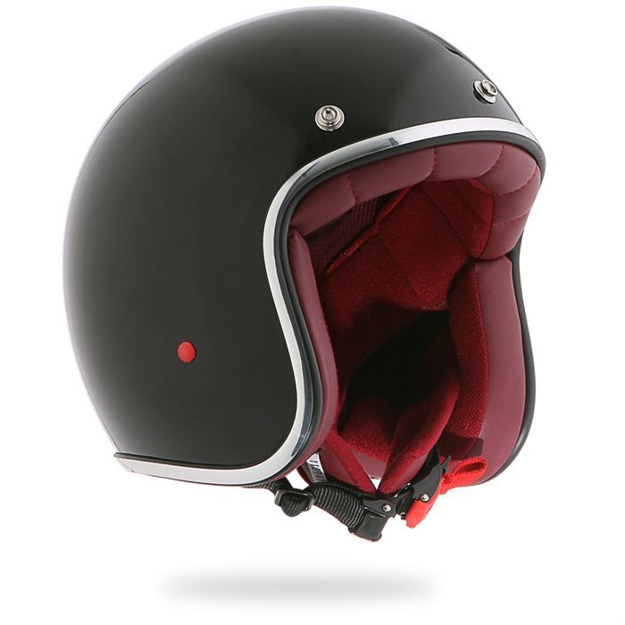 Stormer Casque Jet Pearl Noir Brillant