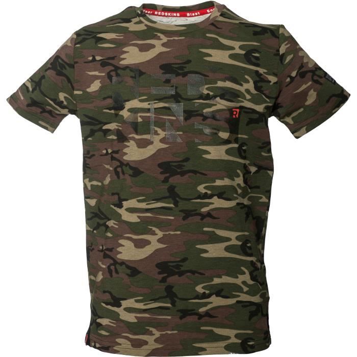 REDSKINS T-Shirt Oruro Camouflage Kaki Garçon
