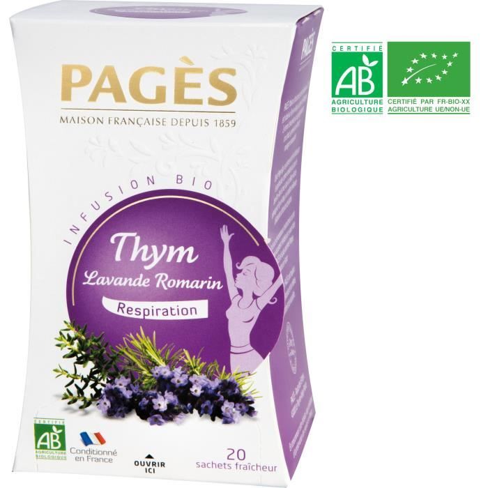 PAGES Infusion Thym, Lavande, Romarin - Bio