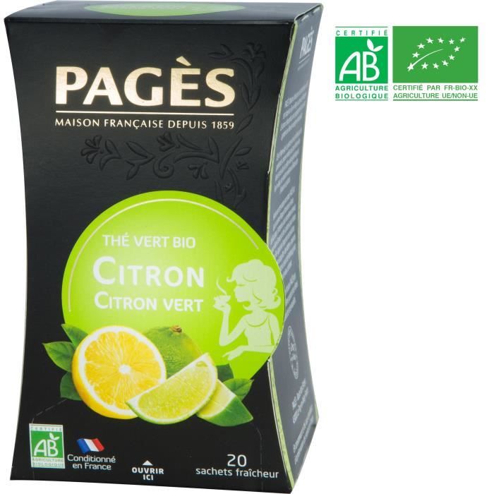 PAGES Thé Vert Citron - Bio