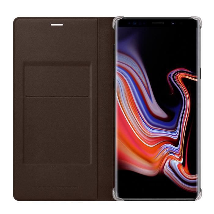 SAMSUNG Flip Wallet cuir Marron