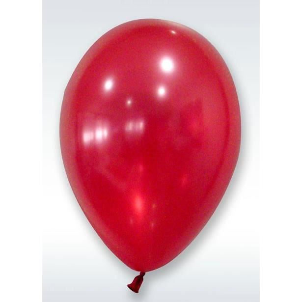 HOBI 24 Ballons Nacrés 30 cm 24 Rouge