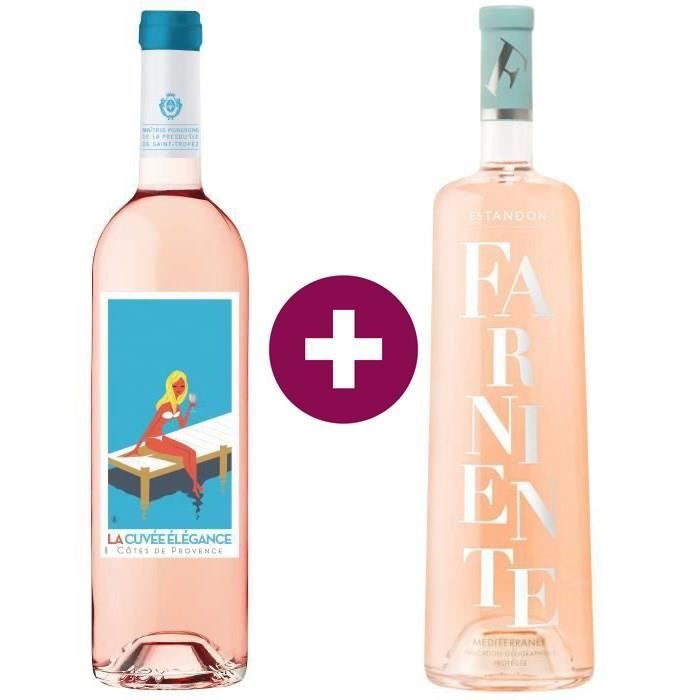 Duo de Rosés du Sud-est - La Cuvée Elegance 2020 Côtes de Provence & Estandon Farniente IGP Méditerranée 2 x 75cl