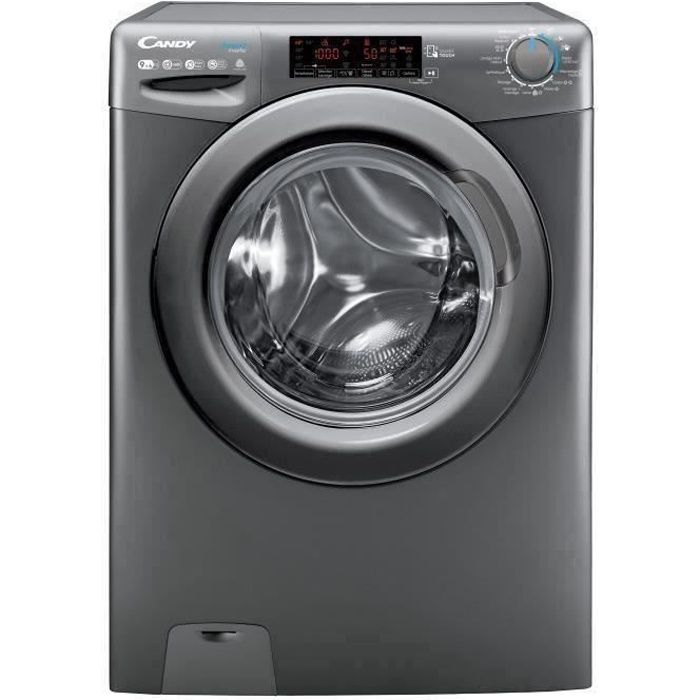 Lave-linge séchant CANDY CSWS496TWMRRE-47 - Lavage 9 kg / Séchage 6 kg - L60 cm - 1400 trs/min - Anthracite