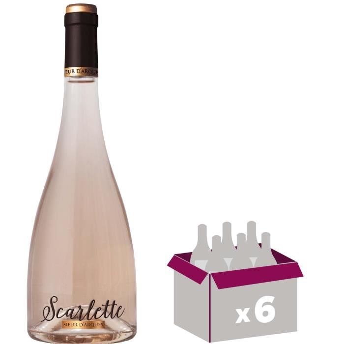 4 achetées = 2 offertes - Sieur d'Arques IGP Oc Scarlette - Vin rosé de Languedoc-Roussillon